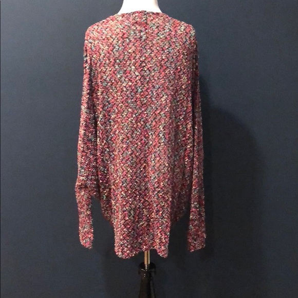 Fuchsia Open Knit Cardigan - Picture 6 of 6